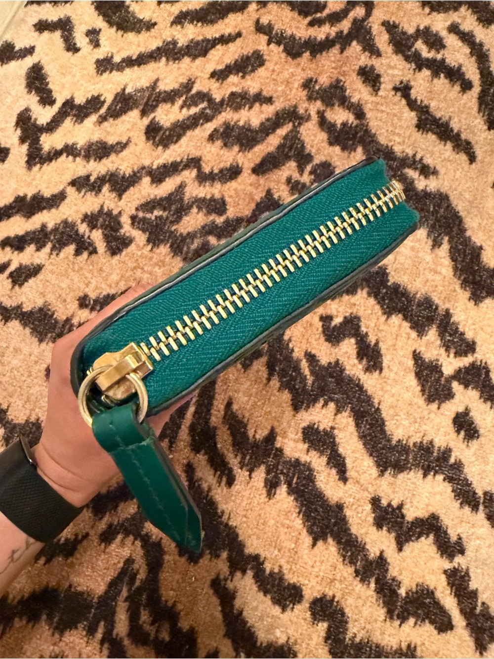 Gucci Guccissima Teal Green Leather Zip Around Wallet PRISTINE with COA! - Picture 5 of 7
